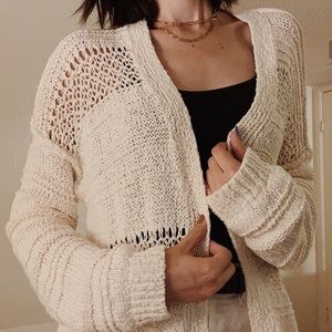 Oversized White Cardigan